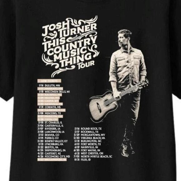 Josh Turner This Country Music Thing Tour 2026 Unisex T Shirt 170 - Picture 2 of 5